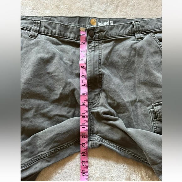 Carhartt Mens Work Shorts Duck Canvas Carpenter Cargo Relaxed Fit Size 42 - Picture 9 of 11